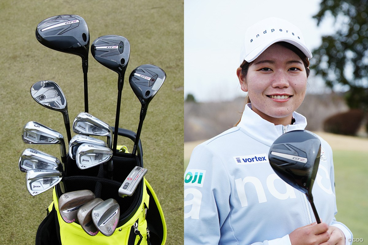 櫻井心那の最新14本 ゴルフ人生初「プロV1x」でパターもオデッセイの 