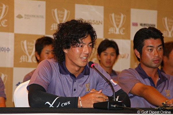 2011年 ミリオンヤードカップ 事前 石川遼 新しいヘアスタイルについても韓国メディアから突っ込まれた石川遼は「ロリー（マキロイ）を真似したわけではないですよ」