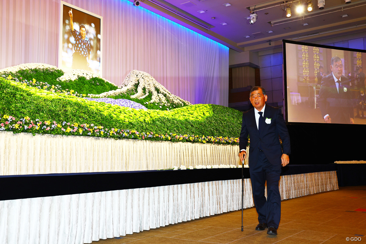 AONの一角としてともに男子ゴルフの全盛期を支えた 2026年 尾崎将司さん「お別れの会」 中嶋常幸