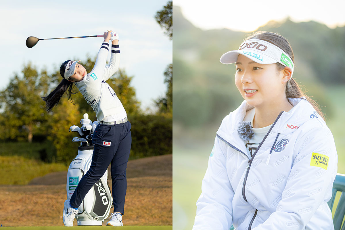 「アドレスで頭を絶対に下げないこと」U-25世代スイングセルフ解説／菅楓華