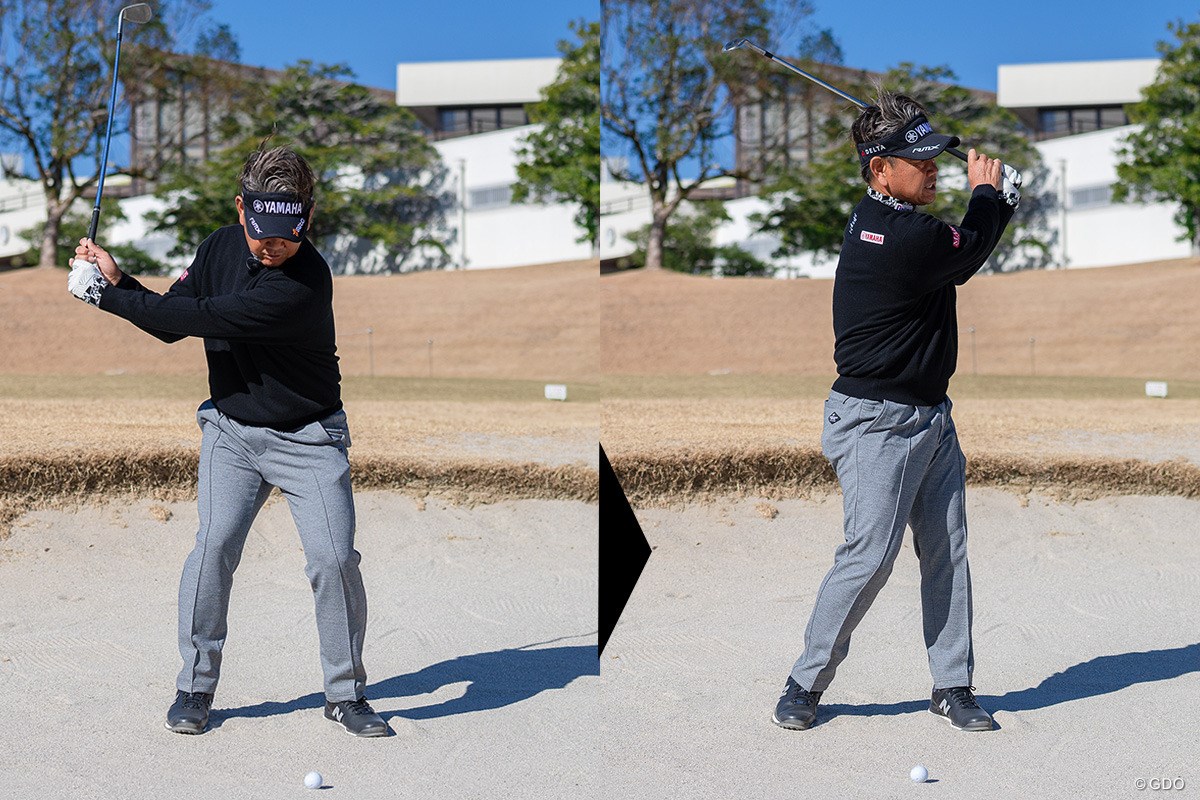 知ってた？バンカーは通常の“2～3倍の振り幅”が正解【藤田寛之アプローチのレシピ#18／バンカーショットの距離感】