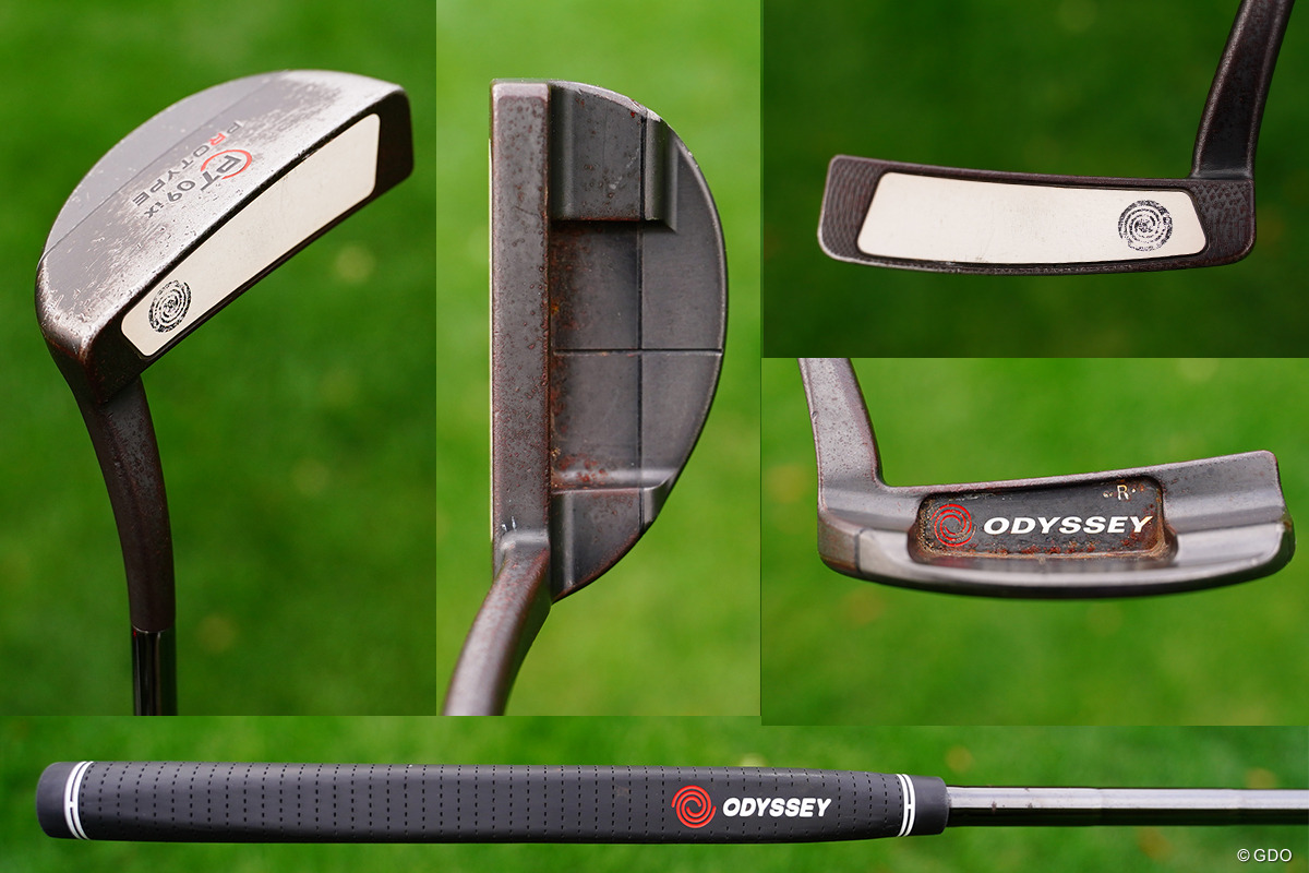 久々に引っ張り出してきたお馴染みのL字マレットパター 2026年 クラブカー選手権 事前 石川遼のパター