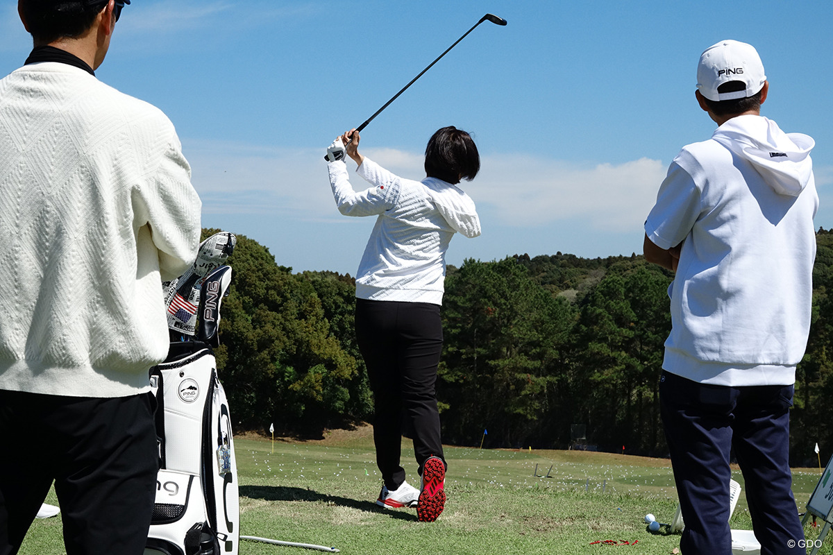 年齢を感じさせないシャープなスイング 2026年 アクサレディスゴルフトーナメントinMIYAZAKI 事前 大山志保