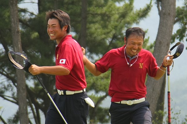 日本チームで唯一勝利し1ポイントを獲得した片山＆池田コンビ