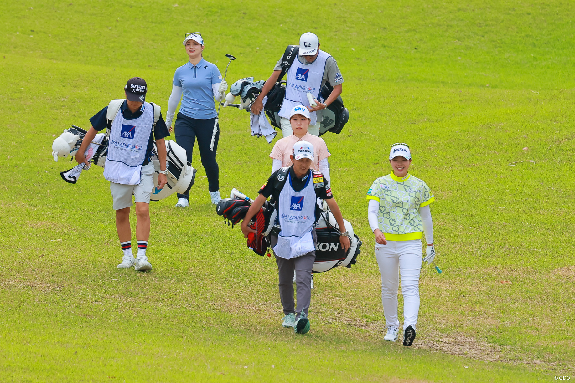 母校が一緒組 2026年 アクサレディスゴルフトーナメントinMIYAZAKI 初日 柏原明日架 菅楓華 荒木優奈
