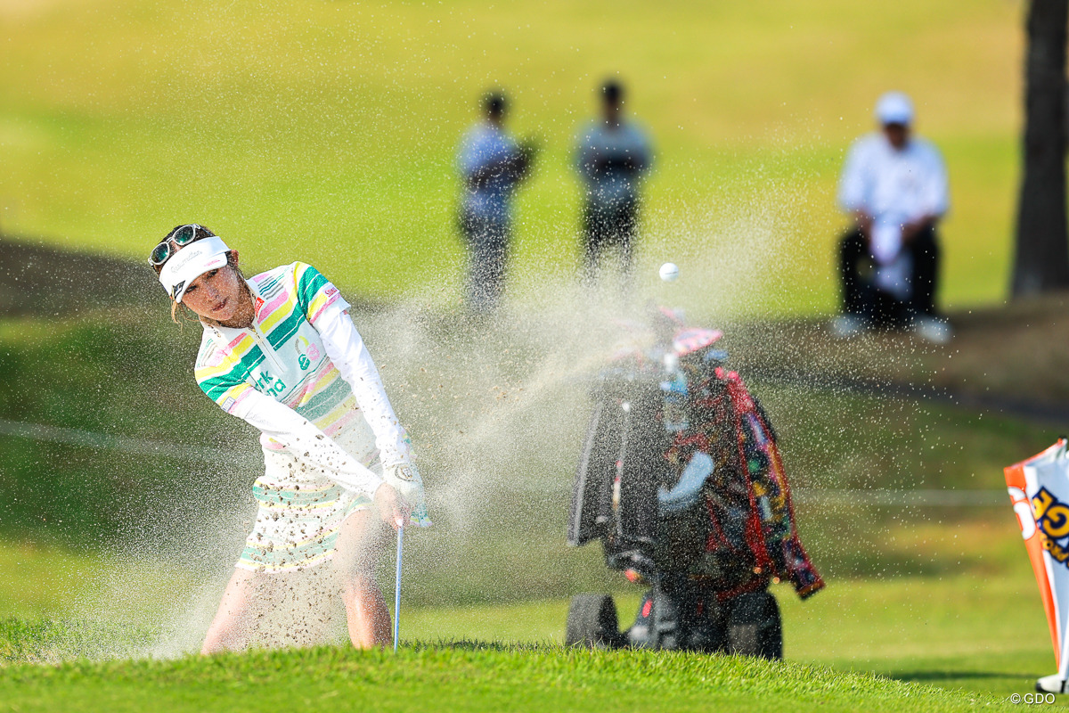Hole16はバンカーからのパーセーブ 2026年 アクサレディスゴルフトーナメントinMIYAZAKI 2日目 金田久美子