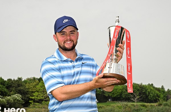 2026年 ヒーローインディアンオープン 最終日 アレックス・フィッツパトリック ツアー初優勝を遂げたアレックス・フィッツパトリック (Octavio Passos/Getty Images)