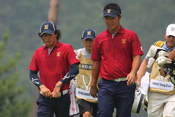 2011年 韓日プロゴルフ対抗戦 ミリオンヤードカップ 2日目 石川遼、薗田峻輔