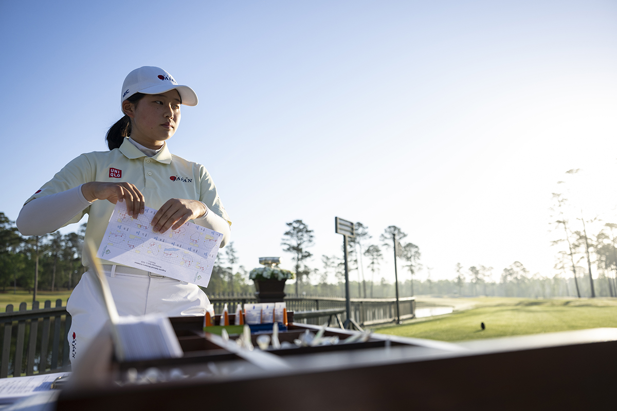 廣吉優梨菜はイーブンパー32位（提供：ANWA Images） 2026年 オーガスタナショナル女子アマチュア 初日 廣吉優梨菜