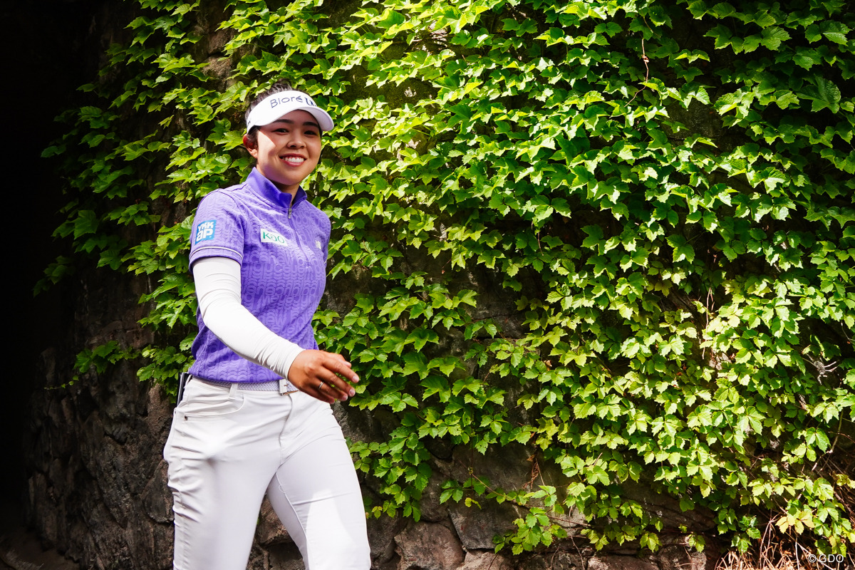 前週の予選落ちから首位発進 山下美夢有「粘り強いゴルフを」