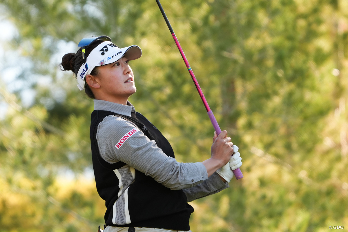 【速報】強風の中、午前組の岩井千怜が「71」で2オーバー 初日首位の山下美夢有、畑岡奈紗らは苦闘中