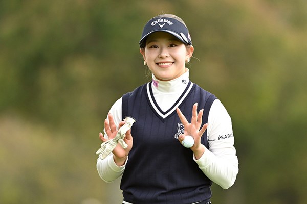 2026年 富士フイルム・スタジオアリス女子オープン 初日 吉田鈴 ボギーなしの「67」で3位発進を決めた吉田鈴 (Atsushi Tomura/Getty Images)