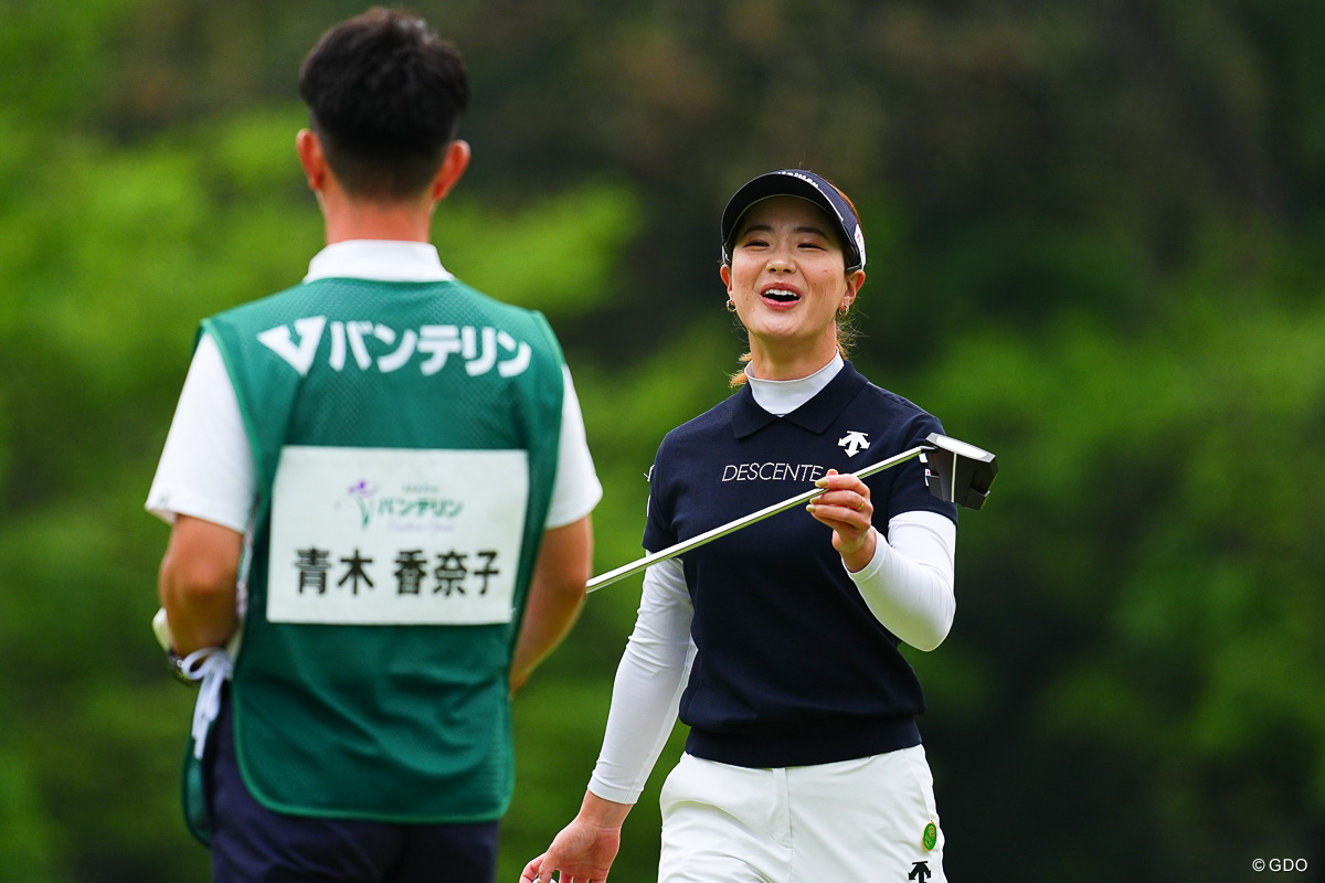 朝イチに下からの難しいパットが入ったら、そりゃうれしいわ 2026年 KKT杯バンテリンレディスオープン 初日 青木香奈子