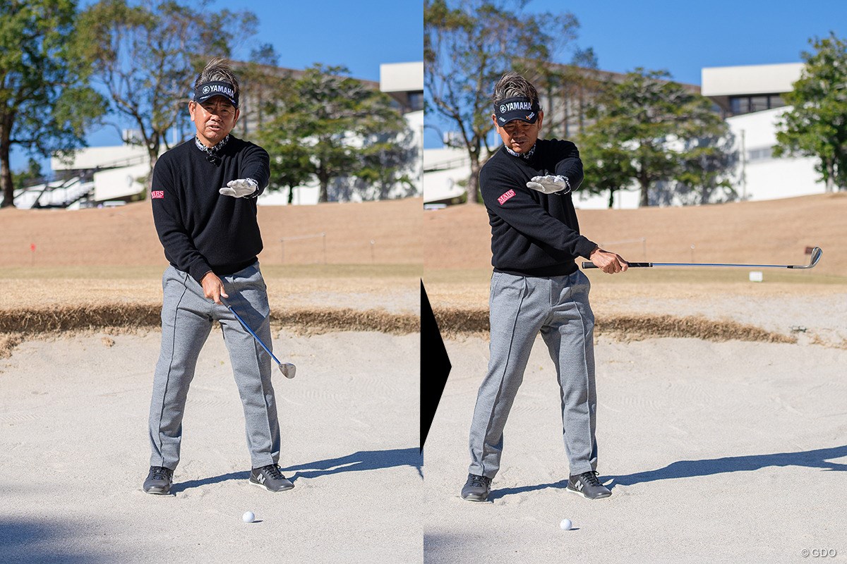 砂が多い場合こそ怖がらずに振り切るべし【藤田寛之アプローチのレシピ#20／砂が多いバンカーショット】