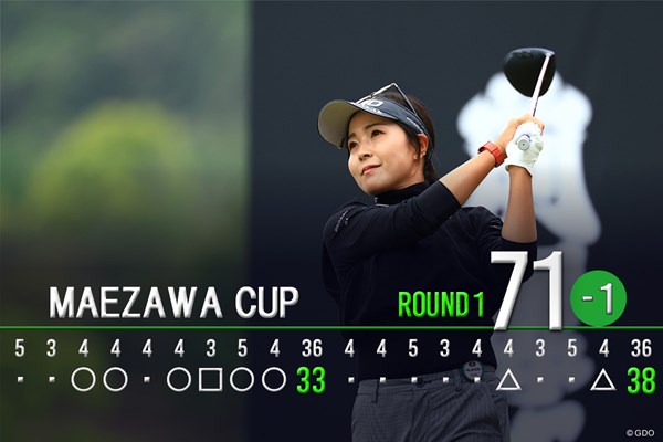 女子プロの青木瀬令奈が男子ツアーの初日をアンダーパーで回った