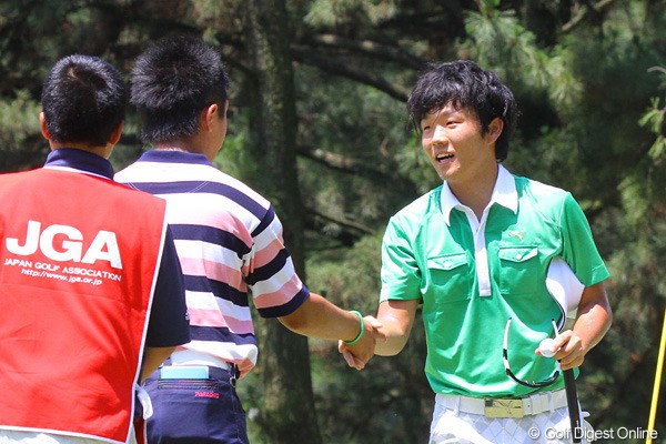 2011年 日本アマチュアゴルフ選手権競技 4日目 浅地洋佑 準々決勝では後輩の伊藤誠道に快勝したが、決勝戦には進めなかった