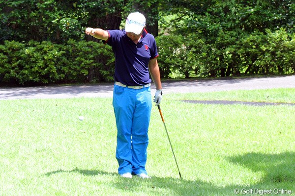 2011年 日本アマチュアゴルフ選手権競技 4日目 古田幸希 ショットが不安定でトラブル連発。それでも17番まで粘った古田幸希