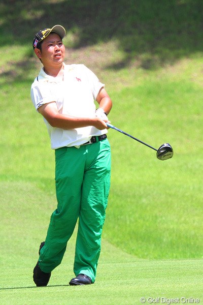 2011年 日本アマチュアゴルフ選手権競技 最終日 古田幸希 暑さで汗を噴出しながら戦った古田幸希だが、浅地に敗れ4位に終わる