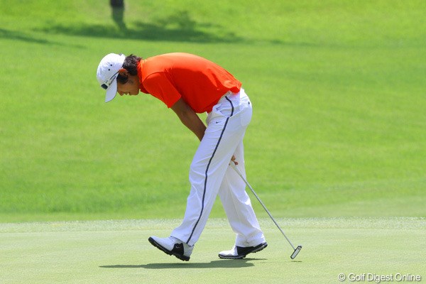 2011年 日本アマチュアゴルフ選手権競技 最終日 櫻井勝之 前半はパッティングが決まらず苦戦した櫻井勝之