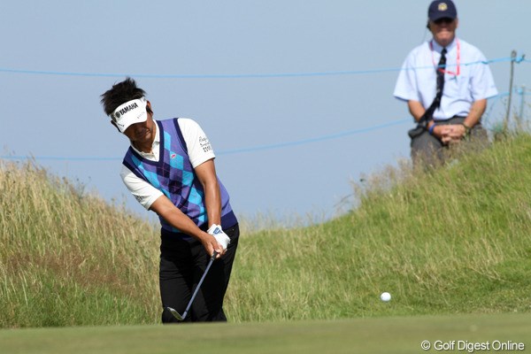 2011年 全英オープン 2日目 藤田寛之 藤田寛之は予選ラウンド2日間、いずれも後半に本来の我慢のゴルフを見せられなかった。