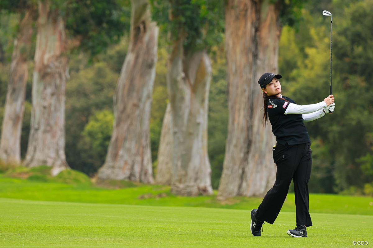 朝は曇っていたからサングラスなしだね 2026年 全米女子オープン presented by アライ 事前 後藤未有