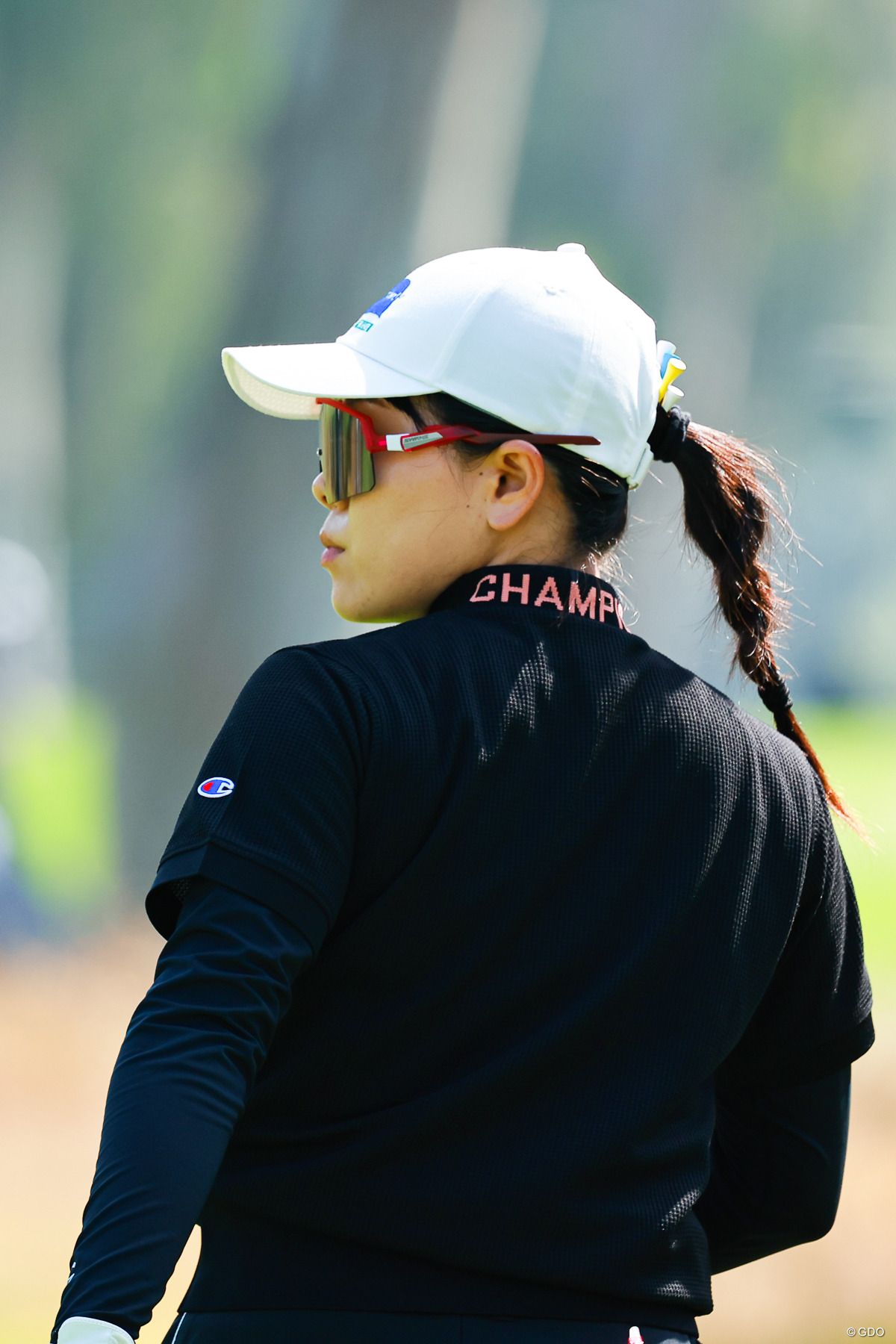 襟のロゴがかわいい 2026年 全米女子オープン presented by アライ 初日 勝みなみ