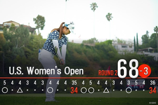 2026年 全米女子オープン presented by アライ 2日目 神谷そら 「68」でプレーした