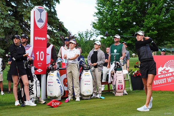 2026年 ダウ選手権 2日目 ネリー・コルダ 岩井明愛 岩井千怜 先週にメジャー優勝を挙げた現世界一とプレーした