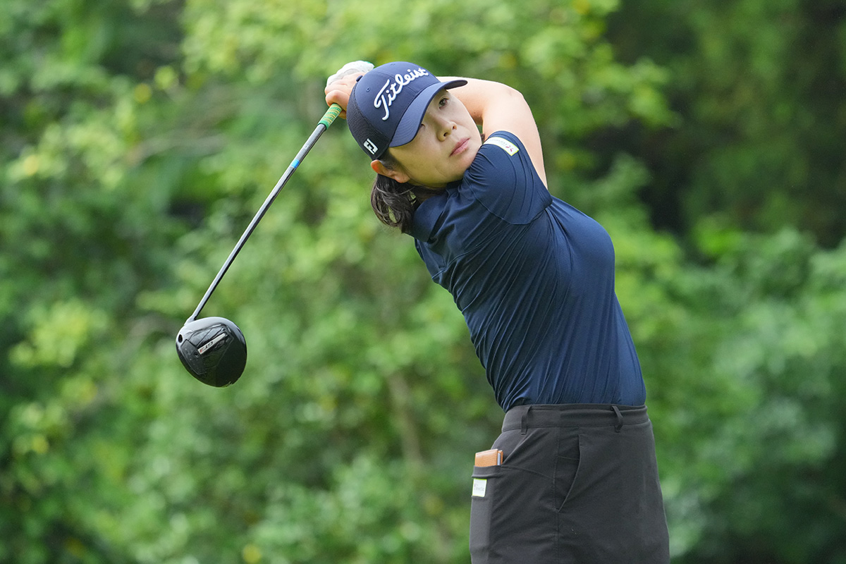 18番ホールですごみを見せた1Wショット（Yoshimasa Nakano/Getty Images） 2026年 ニチレイレディス 3日目 イ・ミニョン
