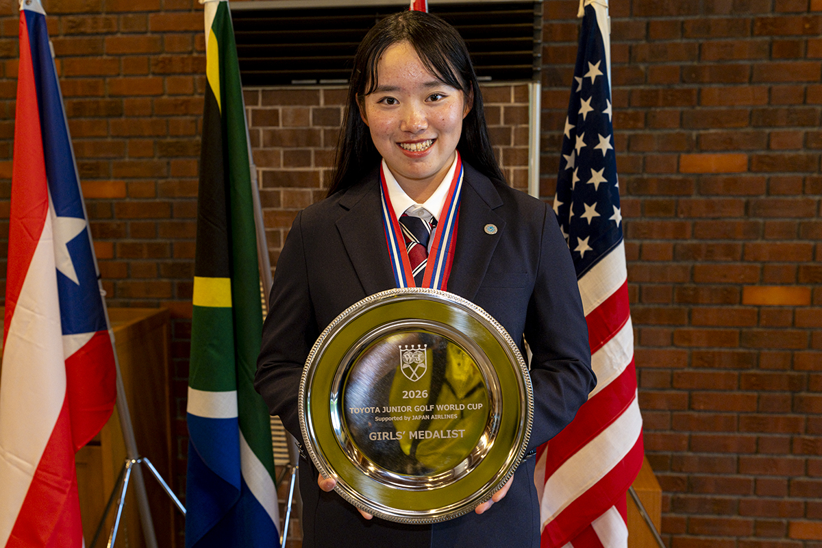 女子個人戦を制した岩永杏奈（大会提供） 2026年 トヨタ ジュニアワールドカップ Supported by Japan Airlines 最終日 岩永杏奈