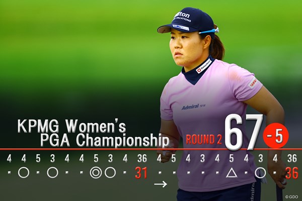 2026年 KPMG全米女子プロゴルフ選手権 2日目 畑岡奈紗 後半に伸ばす「67」で2位に浮上した畑岡奈紗