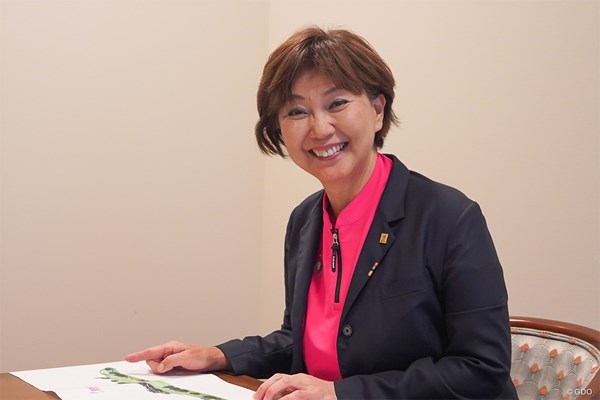2026年 アムンディ エビアン選手権 事前 小林浩美 単独インタビューに応じたJLPGA小林浩美会長