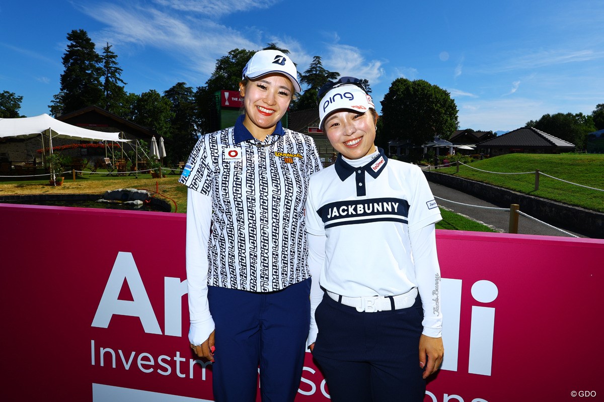 2026年 アムンディ エビアン選手権 事前 桑木志帆 佐久間朱莉