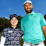 山下美夢有が全英会場でPGAツアー選手と“共演”「キュンキュンしました」