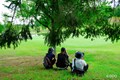 みんな木陰で撮影