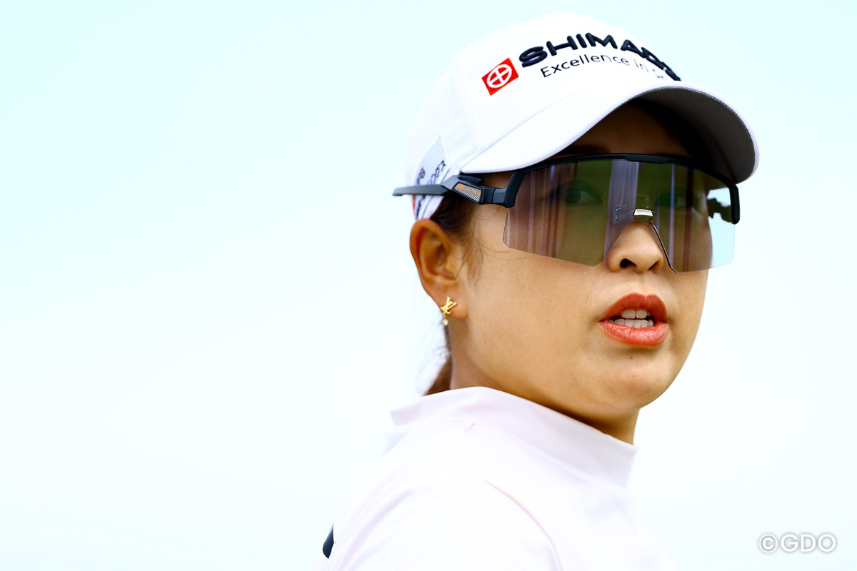 珍しいサングラス姿 2026年 AIG女子オープン（全英女子） 事前 西郷真央