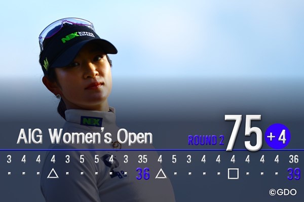 2026年 AIG女子オープン（全英女子） 2日目 5年ぶりの全英女子は週末に進めず