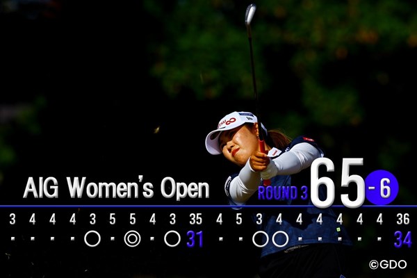 2026年 AIG女子オープン（全英女子） 3日目 古江彩佳 朝から風が吹く中で
