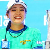 「ウイスキーのソーダ割り」で祝杯 桑木志帆が“爆笑”優勝会見