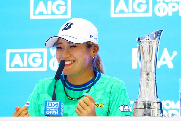 2026年 AIG女子オープン（全英女子） 最終日 桑木志帆 優勝会見の途中で拍手と大爆笑は初めて見た