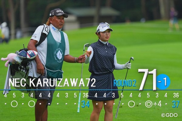 2026年 NEC軽井沢72ゴルフトーナメント 2日目 佐久間朱莉 攻めの意識がミスに…