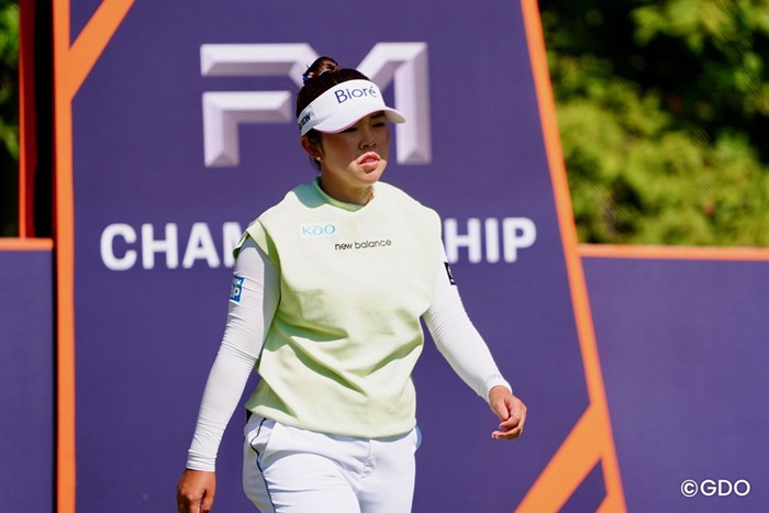 3日目を回る山下美夢有 2026年 FM選手権 3日目 山下美夢有