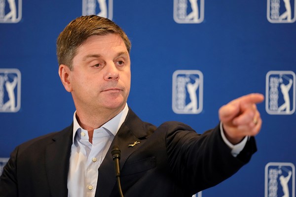 LIVメンバーへの対応を語ったPGAツアーのブライアン・ロラップCEO（写真は8月「ツアー選手権」開幕前、Tracy Wilcox/PGA TOUR via Getty Images）