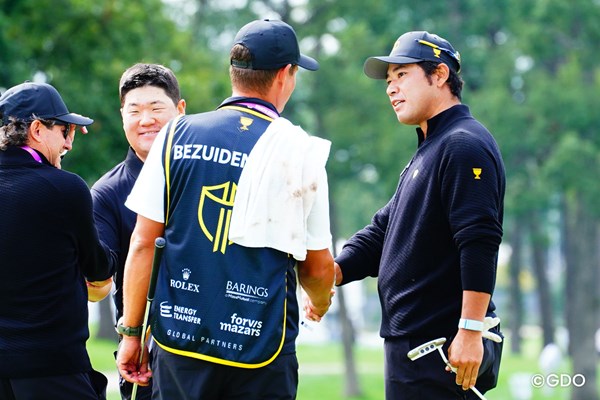 2026年 プレジデンツカップ 初日 イム・ソンジェ-松山英樹 イム・ソンジェと松山英樹が2日目のフォアサムでペアを組む