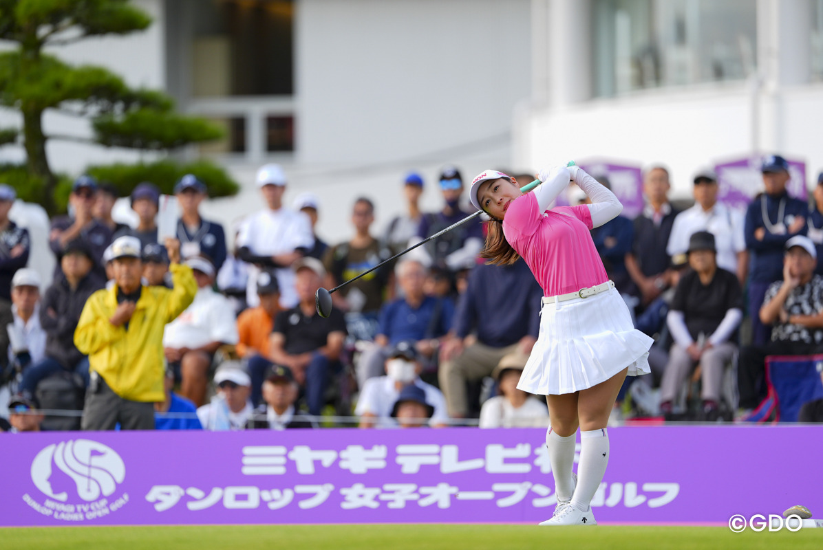 本日のギャラリー2682人 2026年 ミヤギテレビ杯ダンロップ女子オープンゴルフトーナメント 初日 橋添穂