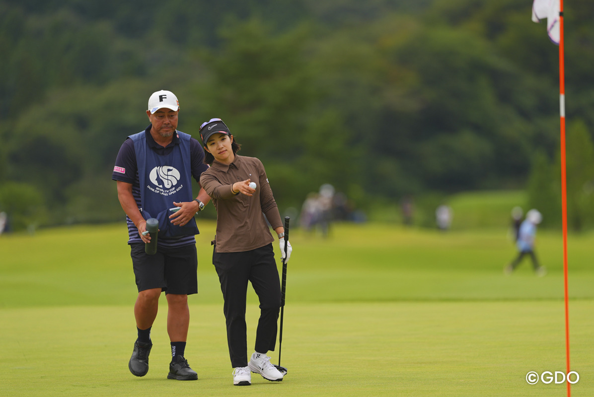 谷原秀人プロと 2026年 ミヤギテレビ杯ダンロップ女子オープンゴルフトーナメント 2日目 大江香織 谷原秀人