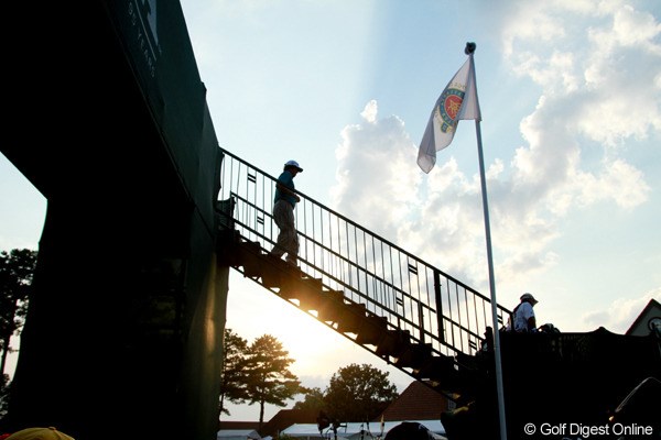 2011年 全米プロゴルフ選手権 3日目 雷雨 雷雲はコースのある地域を避けて抜けていった。明日も暑くなりそうだ