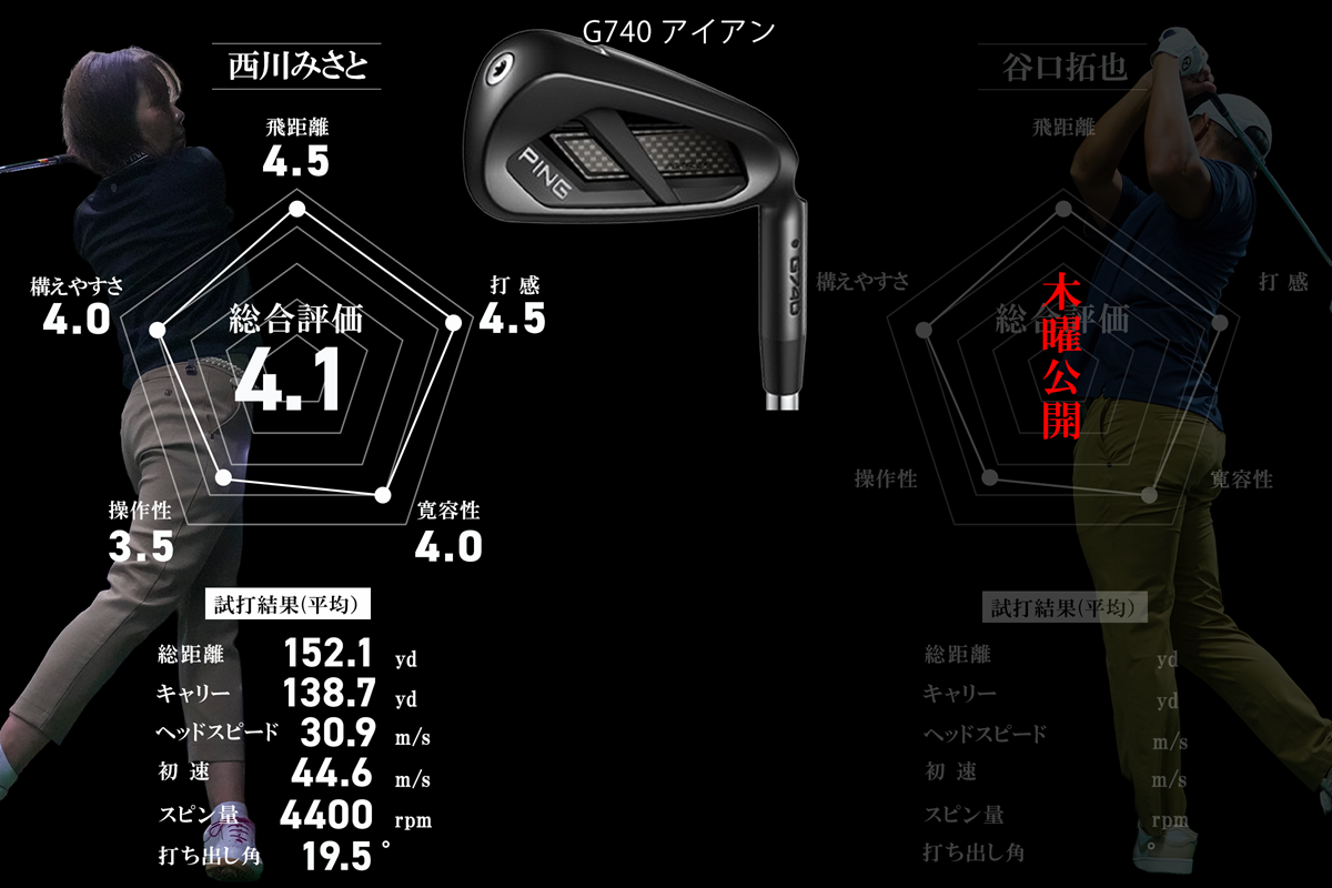 非力でも無理なく7Iで150yd超。ピン「G740」はつかまる、飛ぶ、高く上がる！／西川みさと #深夜試打