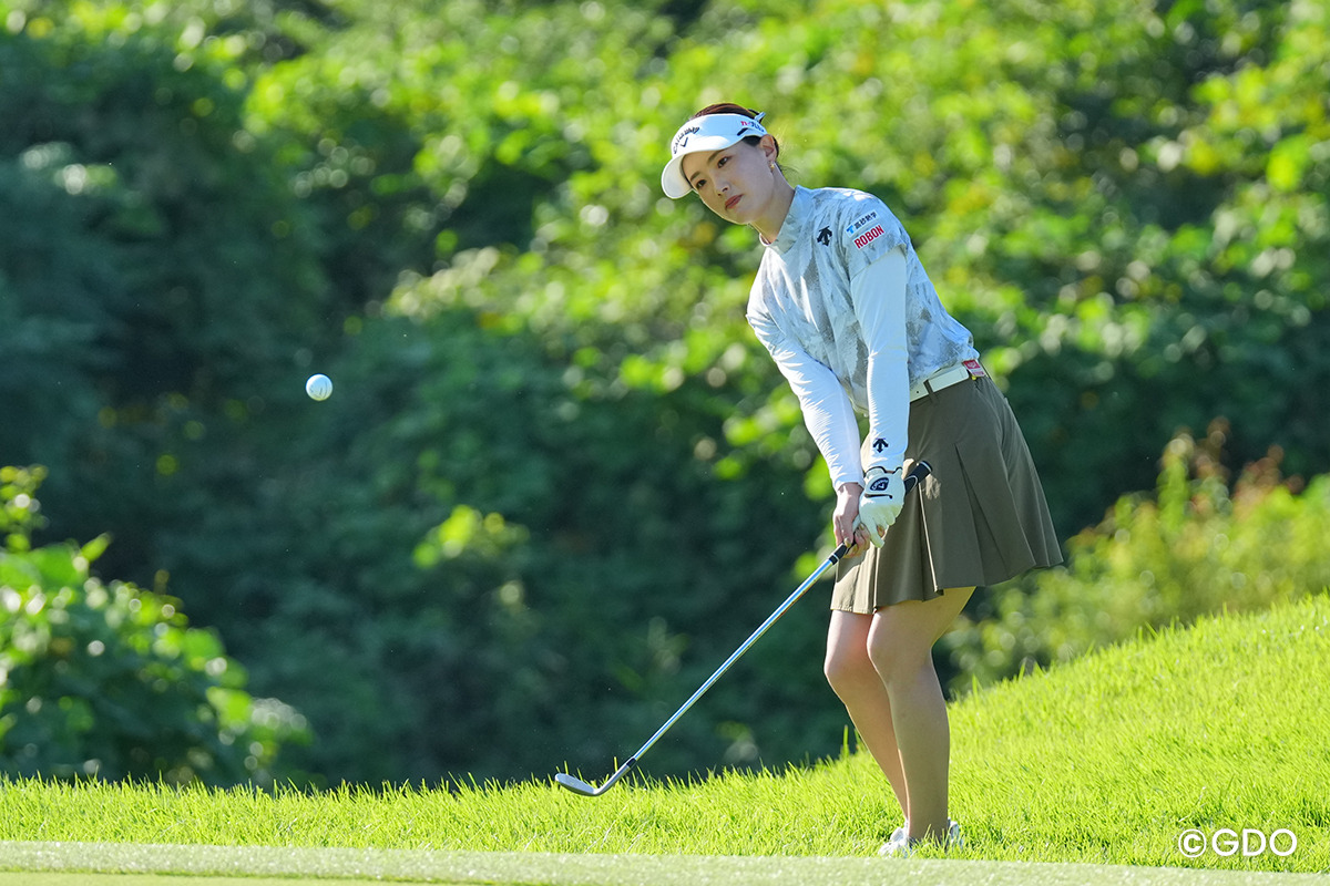 今はただ、構えたらすぐ打つのみ 2026年 日本女子オープンゴルフ選手権 初日 青木香奈子