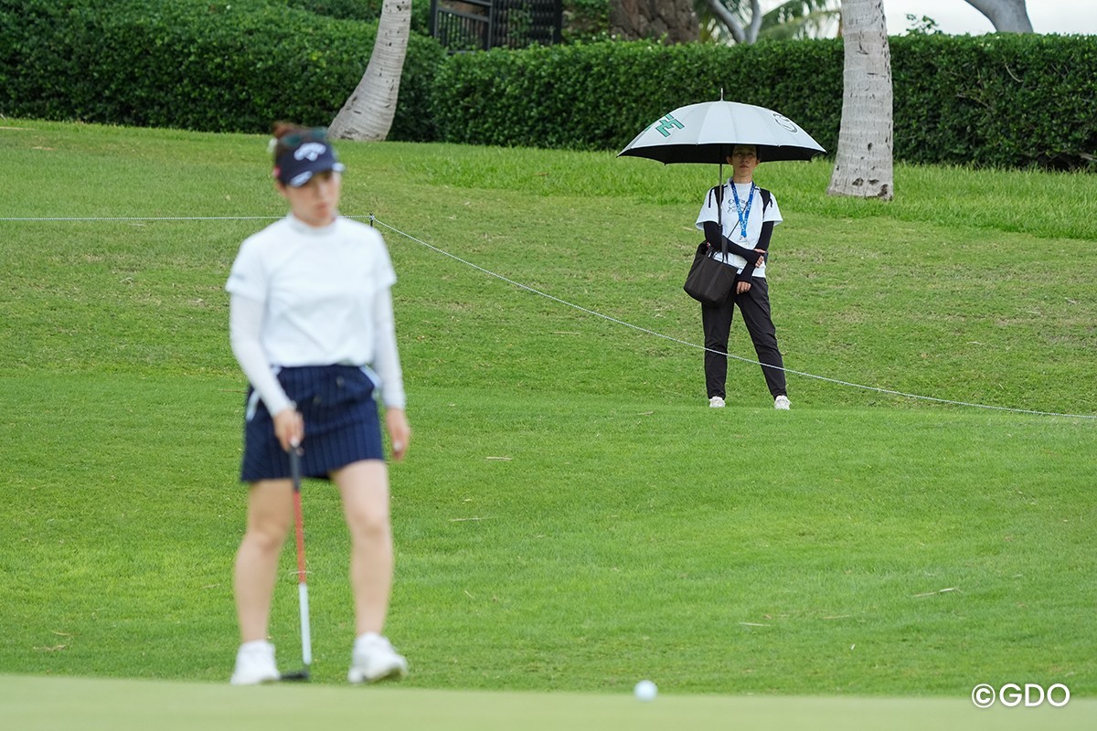 母親が見守る 2026年 ロッテ選手権 初日 西村優菜